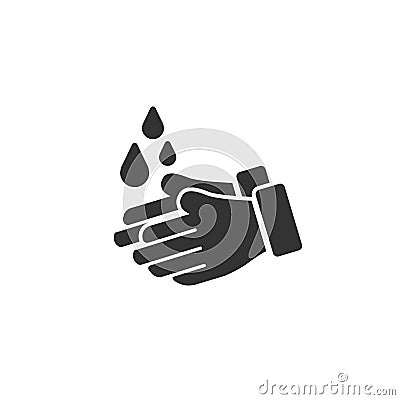 Wash hands icon in simple design. Vector illustration Vector Illustration