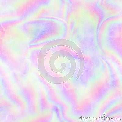 Washed Holographic Swirl Print in Unicorn Palette Stock Photo