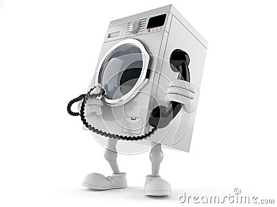 Washer toon with hand set Stock Photo