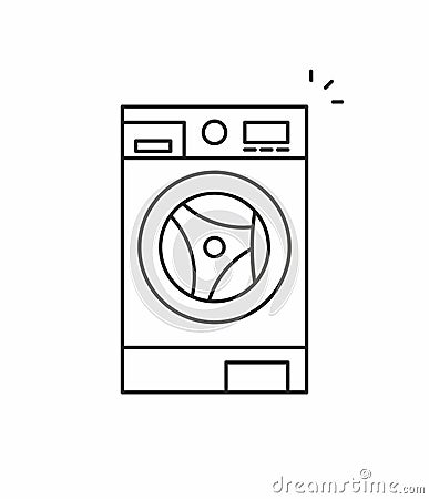 Washer vector icon Vector Illustration