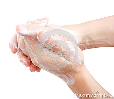 Washing hands Stock Photo