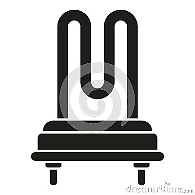 Washing machine boiler fix icon simple vector. Repair service Vector Illustration