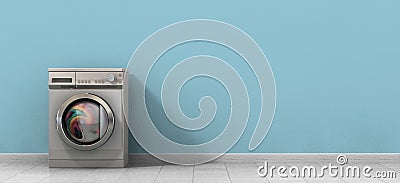 Washing Machine Full Single Stock Photo