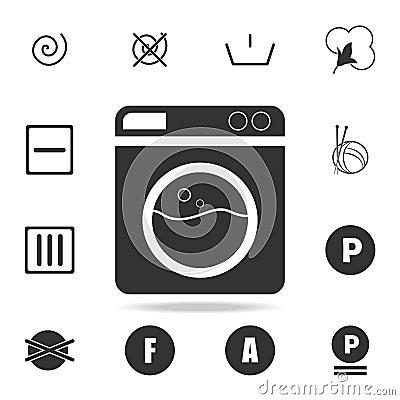 washing machine icon. Detailed set of laundry icons. Premium quality graphic design. One of the collection icons for websites, web Stock Photo