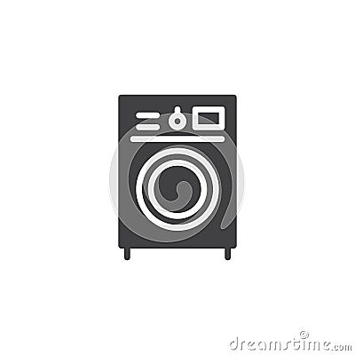 Washing machine vector icon Vector Illustration