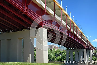 Washington Avenue Bridge. Stock Photo