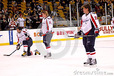 Washington Capitals Pre-Game Skate Editorial Stock Photo