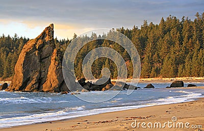 Washington Coastal Scenery Stock Photo