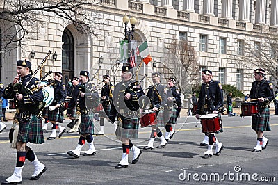 Saint Patrick`s Day Parade. Editorial Stock Photo