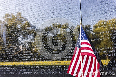 Vietnam Veterans Memorial, Washington D.C. Editorial Stock Photo