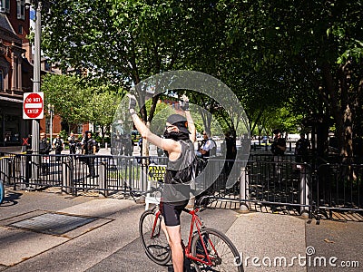 Black Lives Matter Protester Editorial Stock Photo