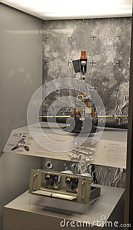 Washington DC,August 5th:Satellite Ranger in Smithonian National Air and Space Museum from Washington DC in USA Editorial Stock Photo