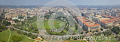 Washington DC city panorama aerial view, Washington DC, USA Stock Photo