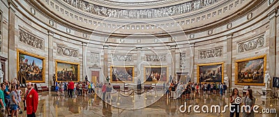 Washington DC, District of Columbia [United States Capitol interior, federal district, tourist visitor center, Editorial Stock Photo