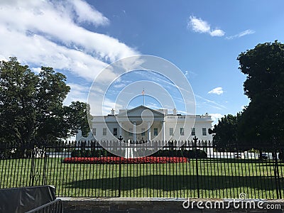 Washington DC Lincoln memorial night Monument White House president Stock Photo