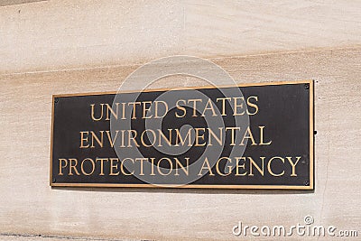 Environmental Protection Agency sign Editorial Stock Photo