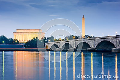 Washington DC Monuments Stock Photo