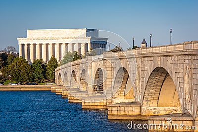 Washington, DC on the Potomac River Stock Photo