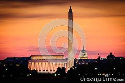 Washington DC skyline Stock Photo