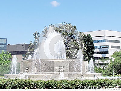 Washington Lower Senate Park Fountain 2013 Stock Photo