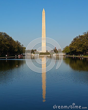 The Washington Monument in DC Editorial Stock Photo