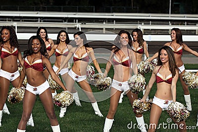 Washington Redskins Cheerleaders Editorial Stock Photo