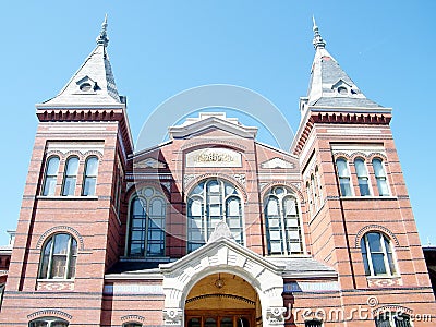 Washington Smithsonian facade 2010 Editorial Stock Photo