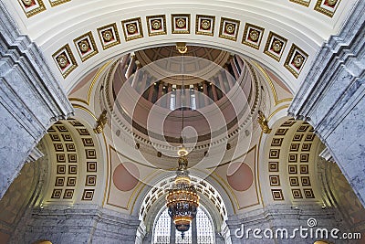 Washington State Capitol Building Rotunda Stock Photo