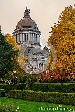 State Capitol Autumn Stock Photo