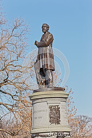 James Garfield monument Washington DC Editorial Stock Photo