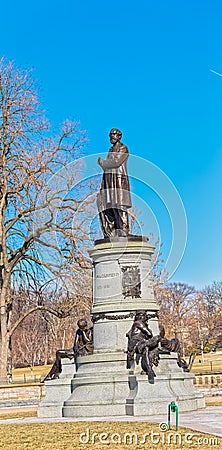 James Garfield monument in Washington DC USA Editorial Stock Photo