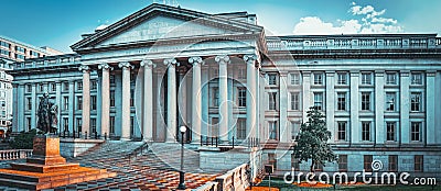 Washington, USA, US Treasury Department and Inspector General Office Editorial Stock Photo