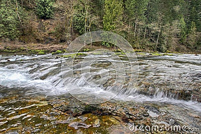 Washougal River Waterfall 2 Stock Photo