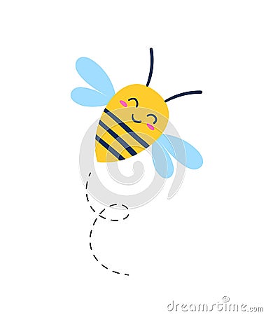 Wasp or bee icon Vector Illustration