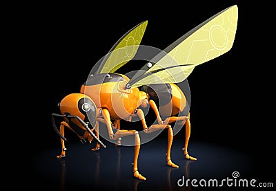 Wasp robot Stock Photo