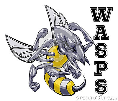 Wasps Mascot Vector Illustration