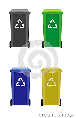 Waste container Vector Illustration