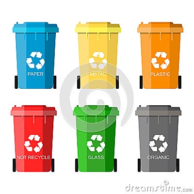 Waste management concept Vector Illustration