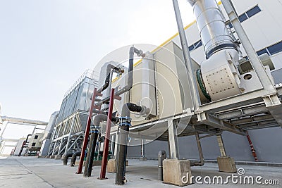 Waste management facility Stock Photo