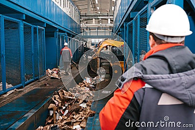 Waste processing plant. Editorial Stock Photo