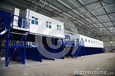 Waste recycling factory Stock Photo