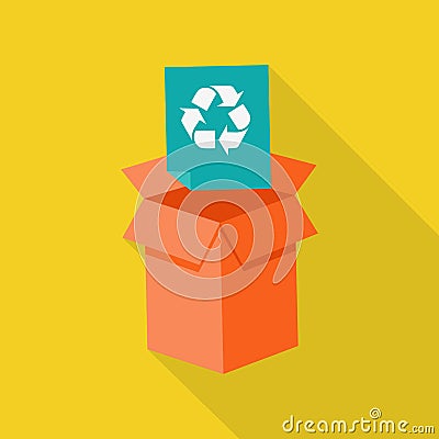 Waste Recycling Icon Vector Illustration