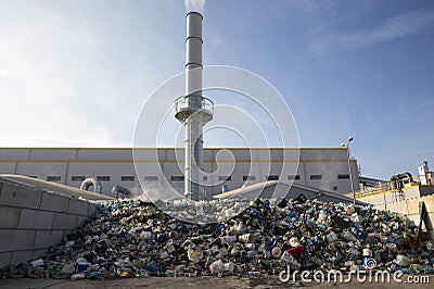 Waste-to-energy waste garbage trash Stock Photo