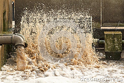 Waste water treatment plant. Stock Photo