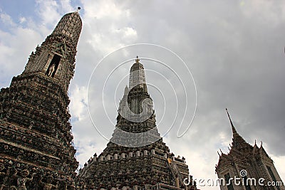 Wat Arun Ratchawararam Ratchawaramahawihan or Wat Stock Photo