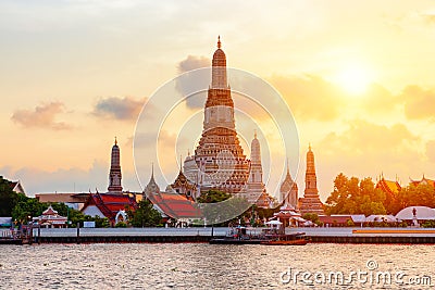 Famous Wat Arun or Stock Photo