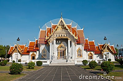 Wat Benchamabophit, Bangkok (Marble Temple) Stock Photo