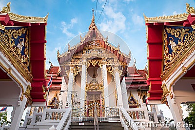 Wat Chai Mongkron Temple Editorial Stock Photo