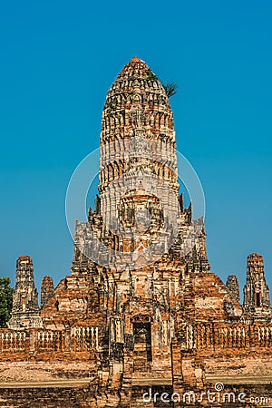 Wat Chai Watthanaram temple Ayutthaya bangkok Thailand Stock Photo