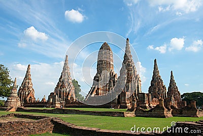 Wat Chaiwatthanaram, Ayutthaya, Thailand Travel Stock Photo